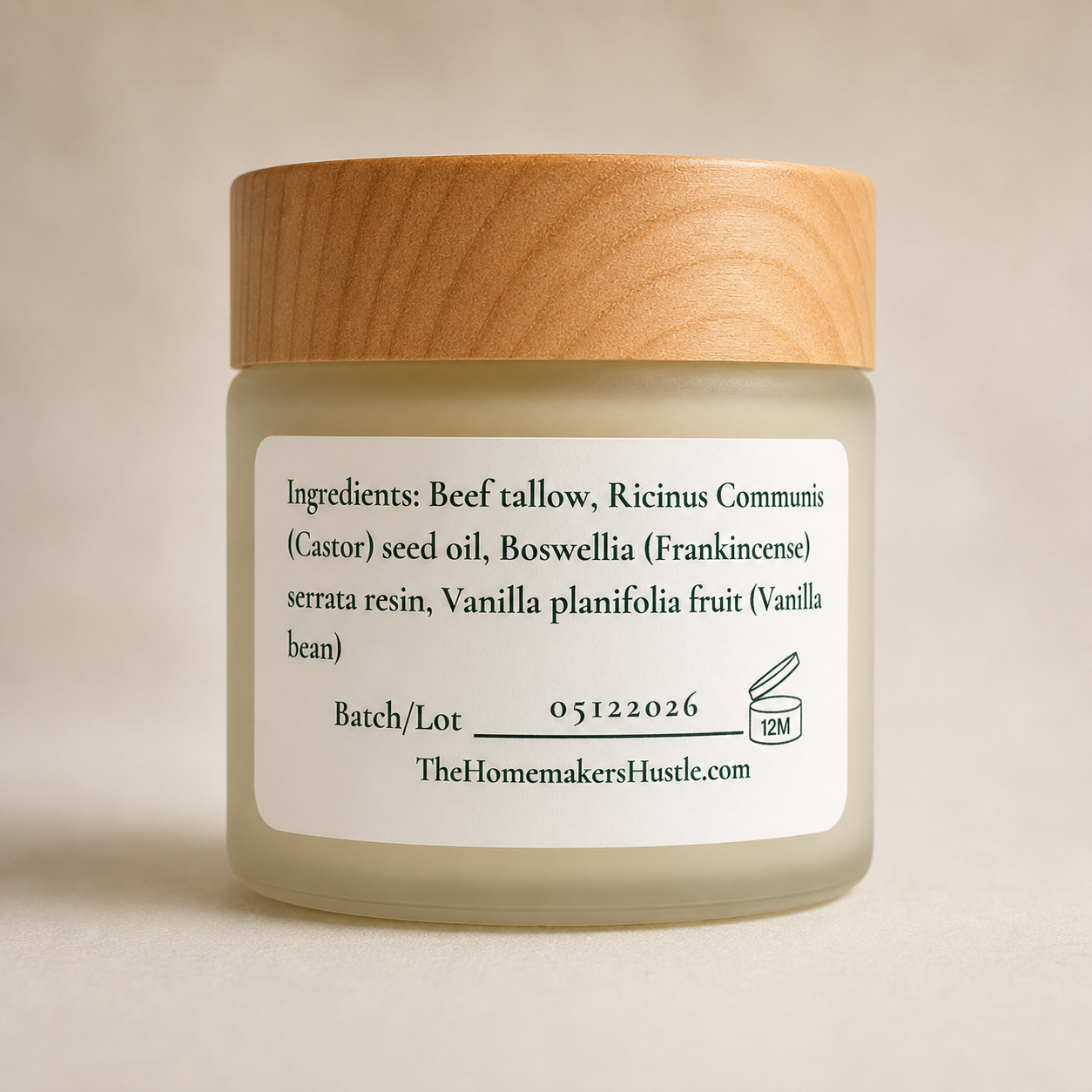 Frankincense Resin & Castor Oil Tallow Balm